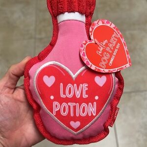 Packed Party Valentine's Day Dog Toy Plush 7" Love Potion Squeaker crinkle
